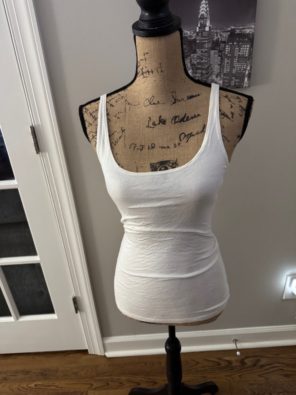 Only Hearts White Scoop Neck Tank